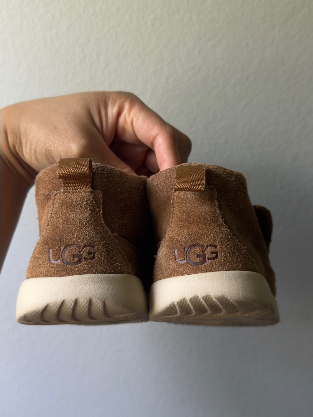 UGG Kids Chestnut Brown Suede Ankle Boots
